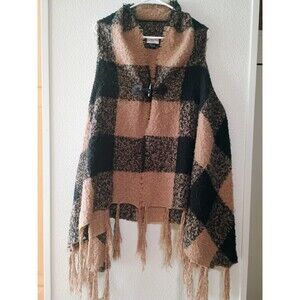 David and Young Women Knit Top Shawl Cardigan Vest Sleeveless